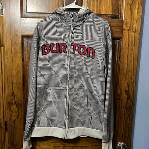 Burton Black and White Zigzag Hoodie